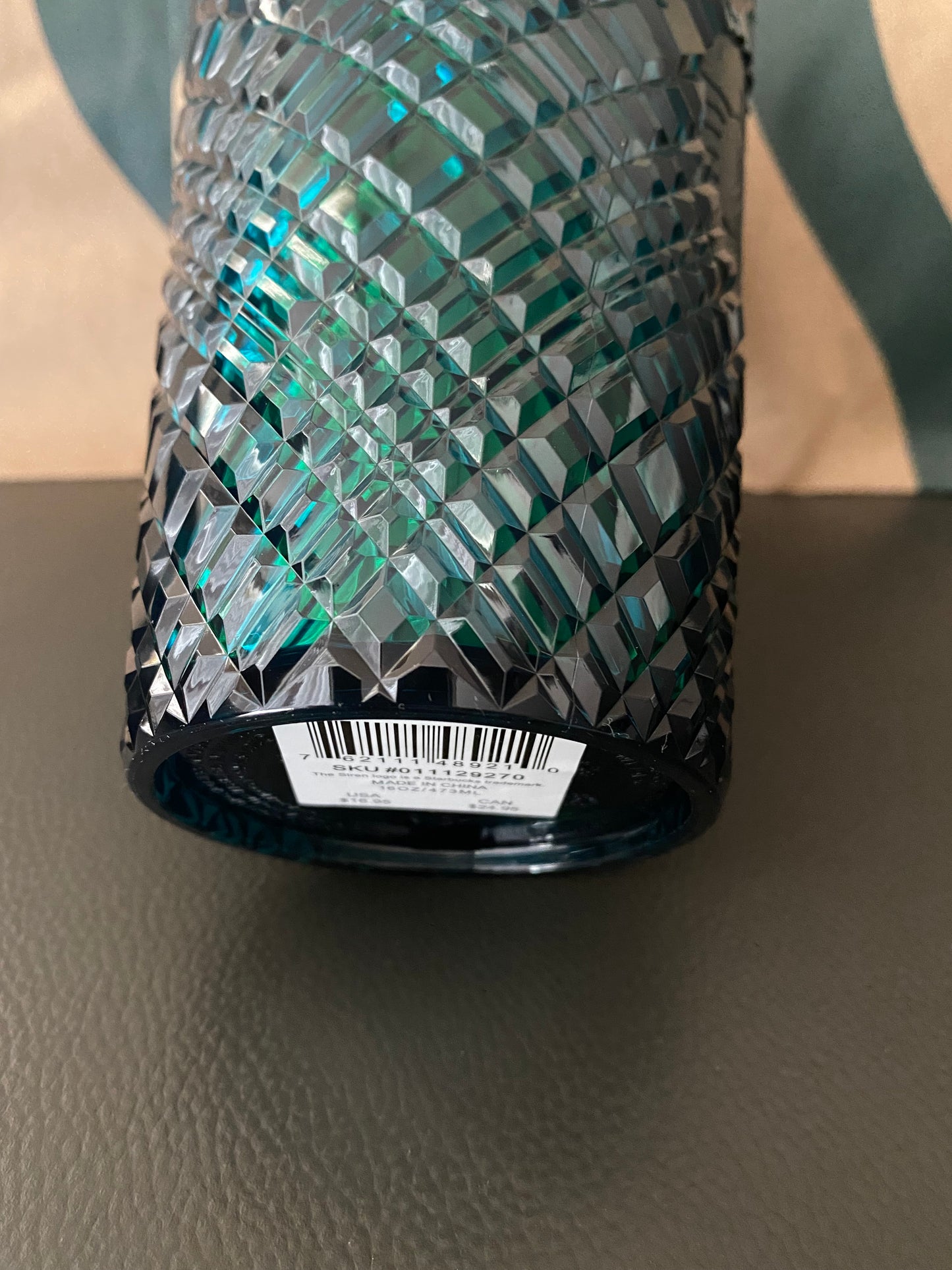 Starbucks Tumbler - Green Jeweled - Holiday 2021 - Grande 16oz