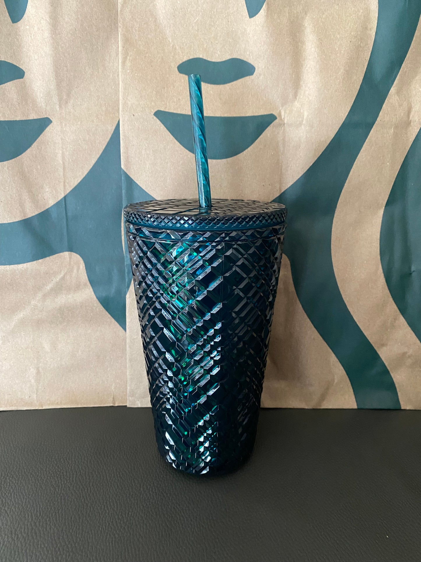 Starbucks Tumbler - Green Jeweled - Holiday 2021 - Grande 16oz
