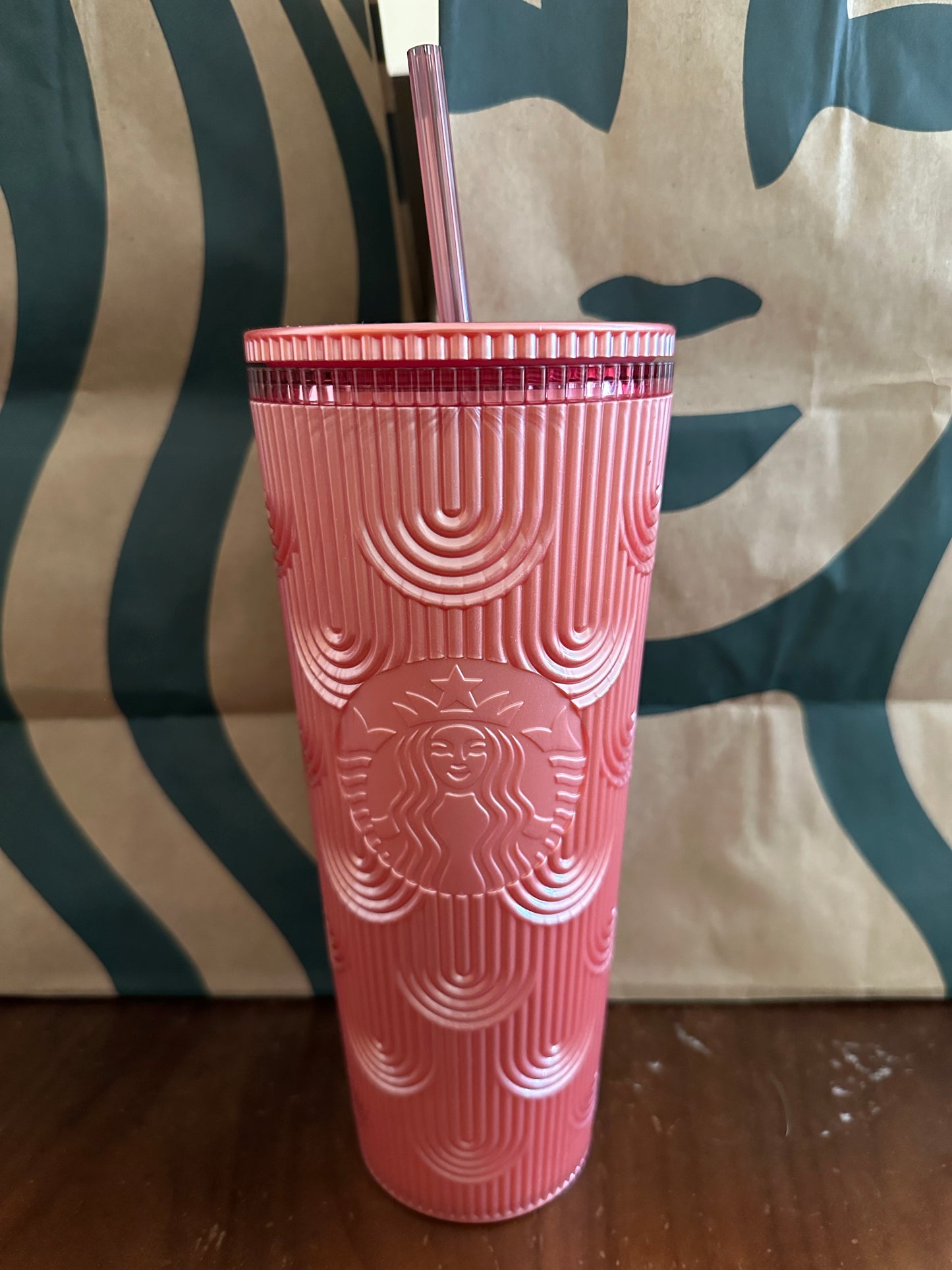 Starbucks Tumbler Pink Mermaid Scale - Venti 24oz
