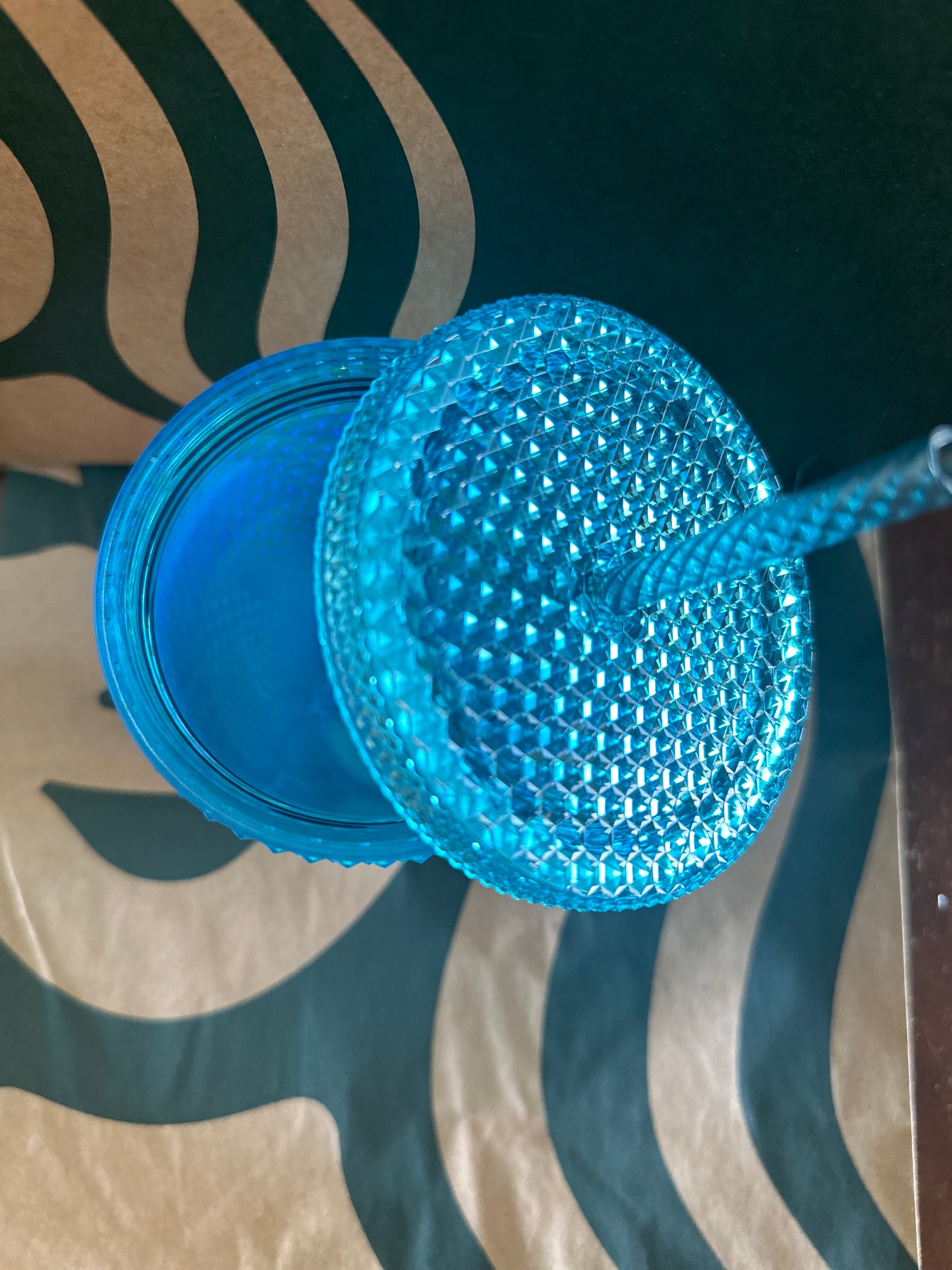 Starbucks Tumbler Blue Studded Ombré - Grande 16oz - Holiday 2022