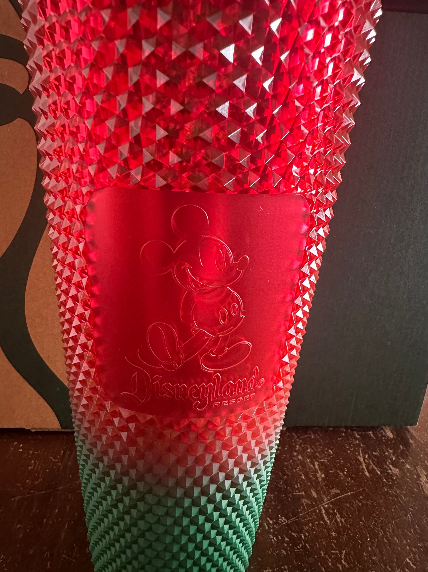 Starbucks Tumbler - Disneyland Red Green Studded - Venti 24oz