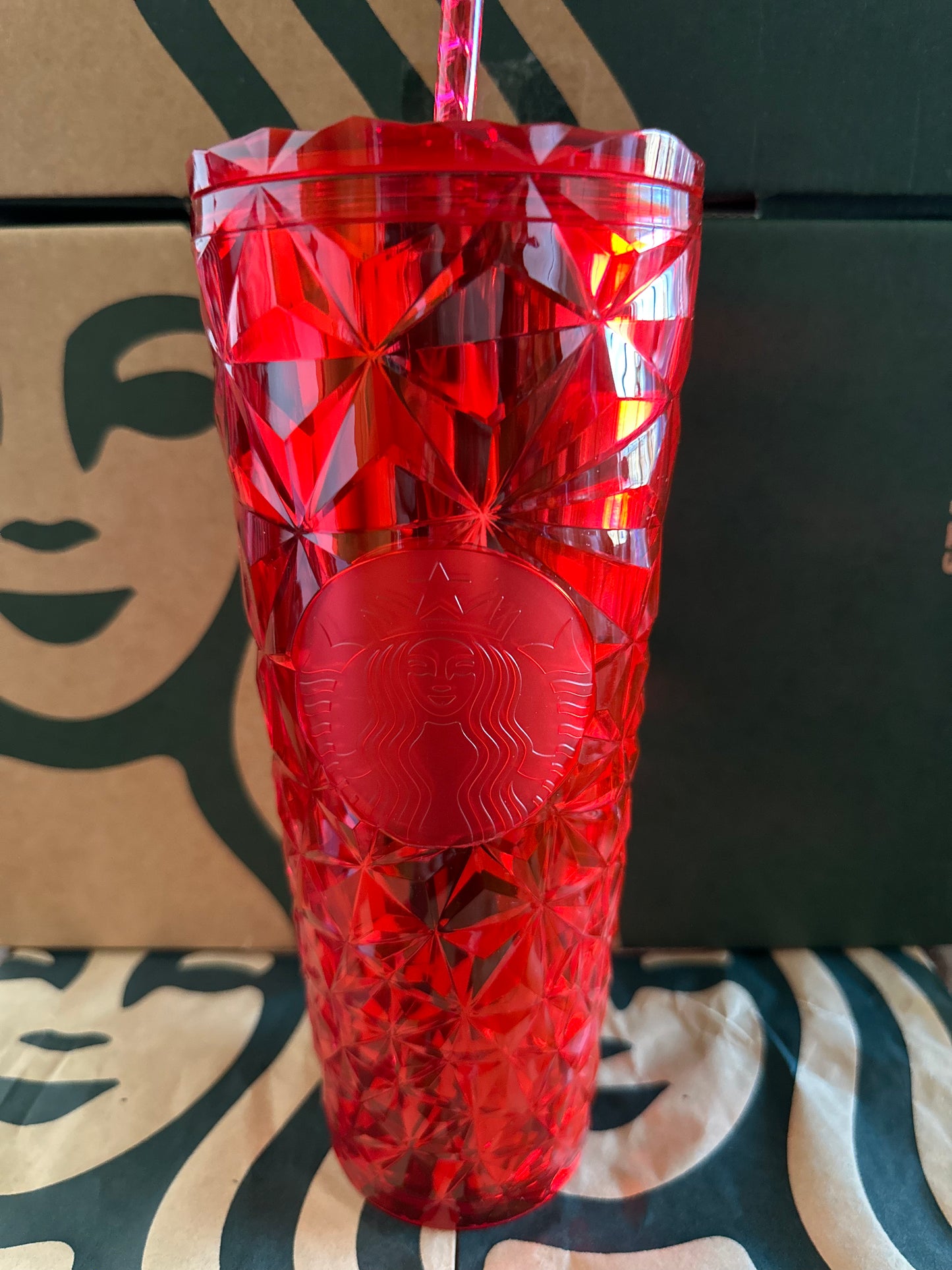 Starbucks Tumbler Red Prism - Holiday 2023 - Venti 24oz