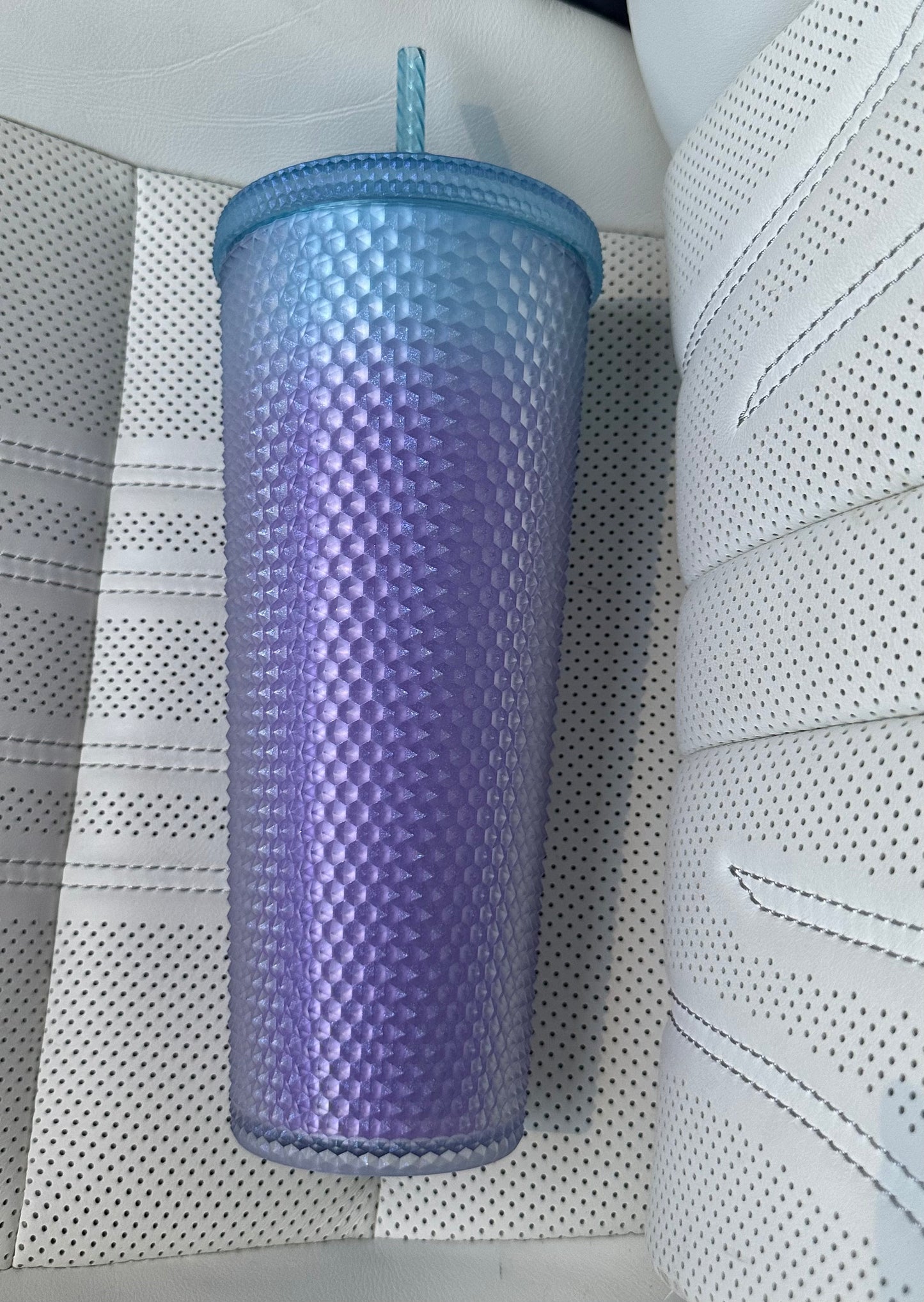 Starbucks Tumbler Purple & Blue Bling Gradient Soft Touch Studded - Winter 2024 - Venti 24oz