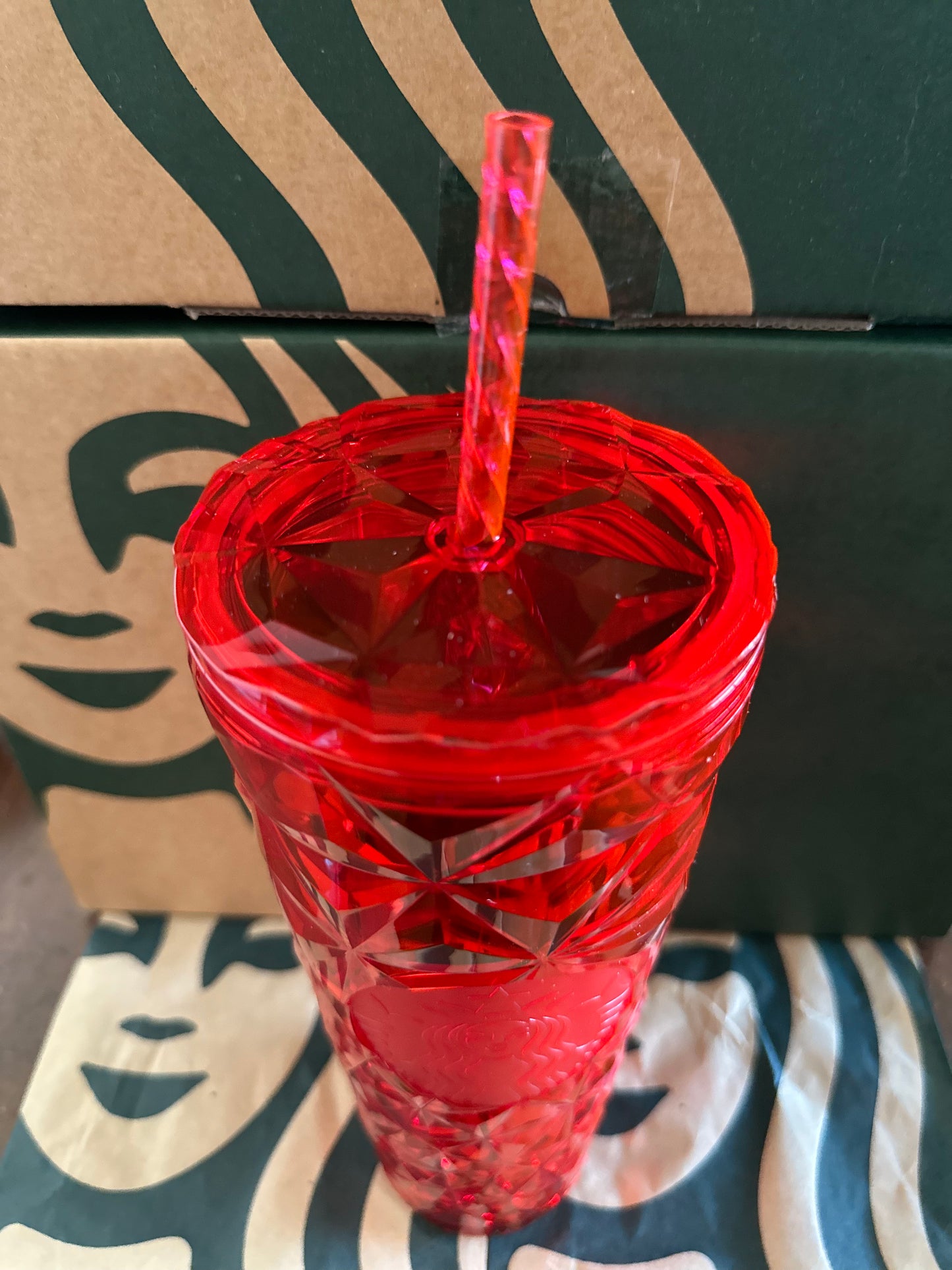 Starbucks Tumbler Red Prism - Holiday 2023 - Venti 24oz