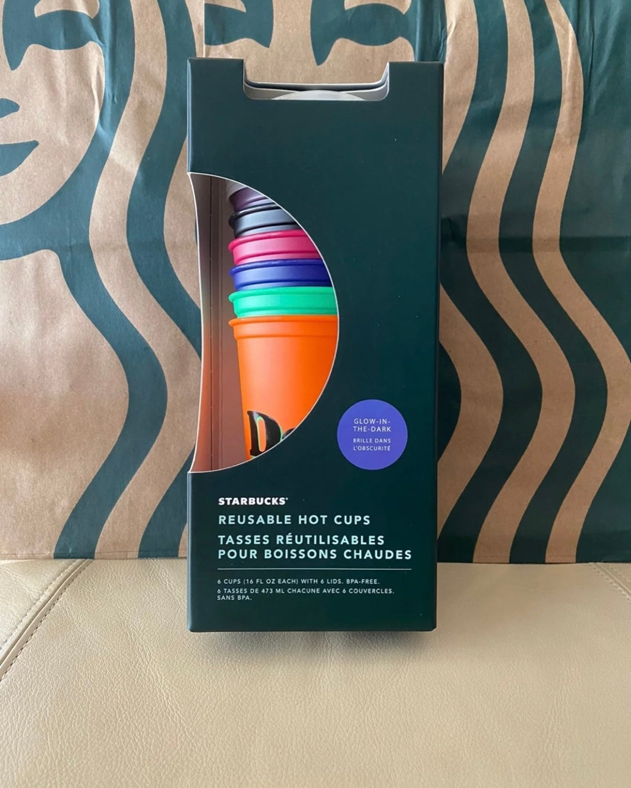 Starbucks Tumbler Halloween 2020-GITD-6 Hot Cups