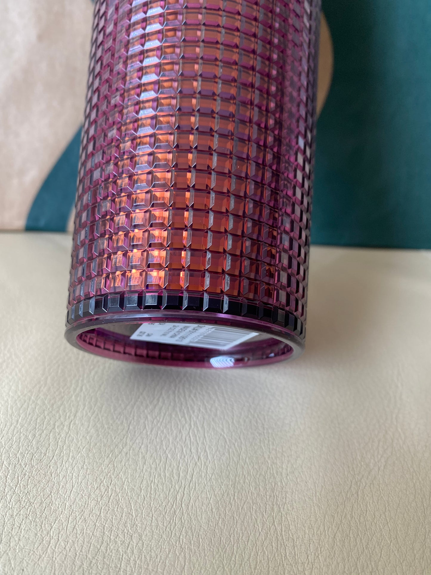 Starbucks Tumbler Burgundy Grid - Holiday 2020 - Venti 24oz