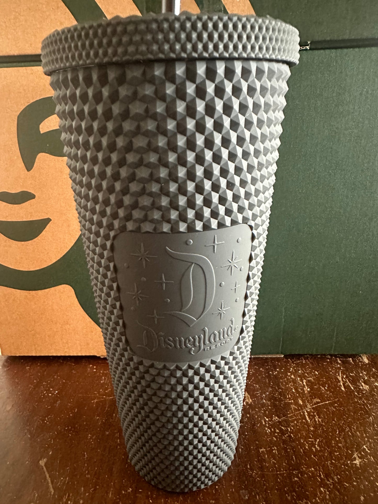 Starbucks Tumbler - Disneyland Black Matte Studded - Venti 24oz