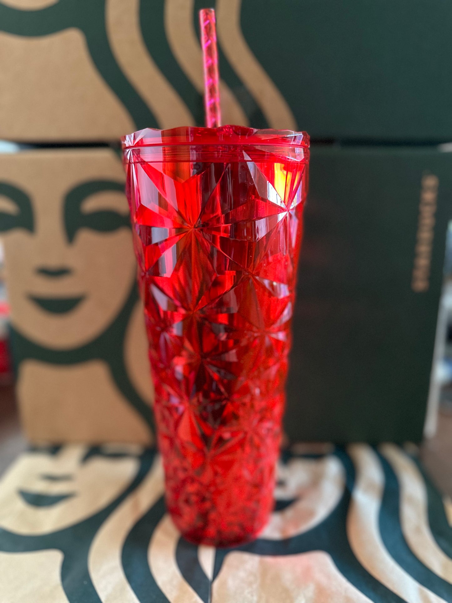 Starbucks Tumbler Red Prism - Holiday 2023 - Venti 24oz