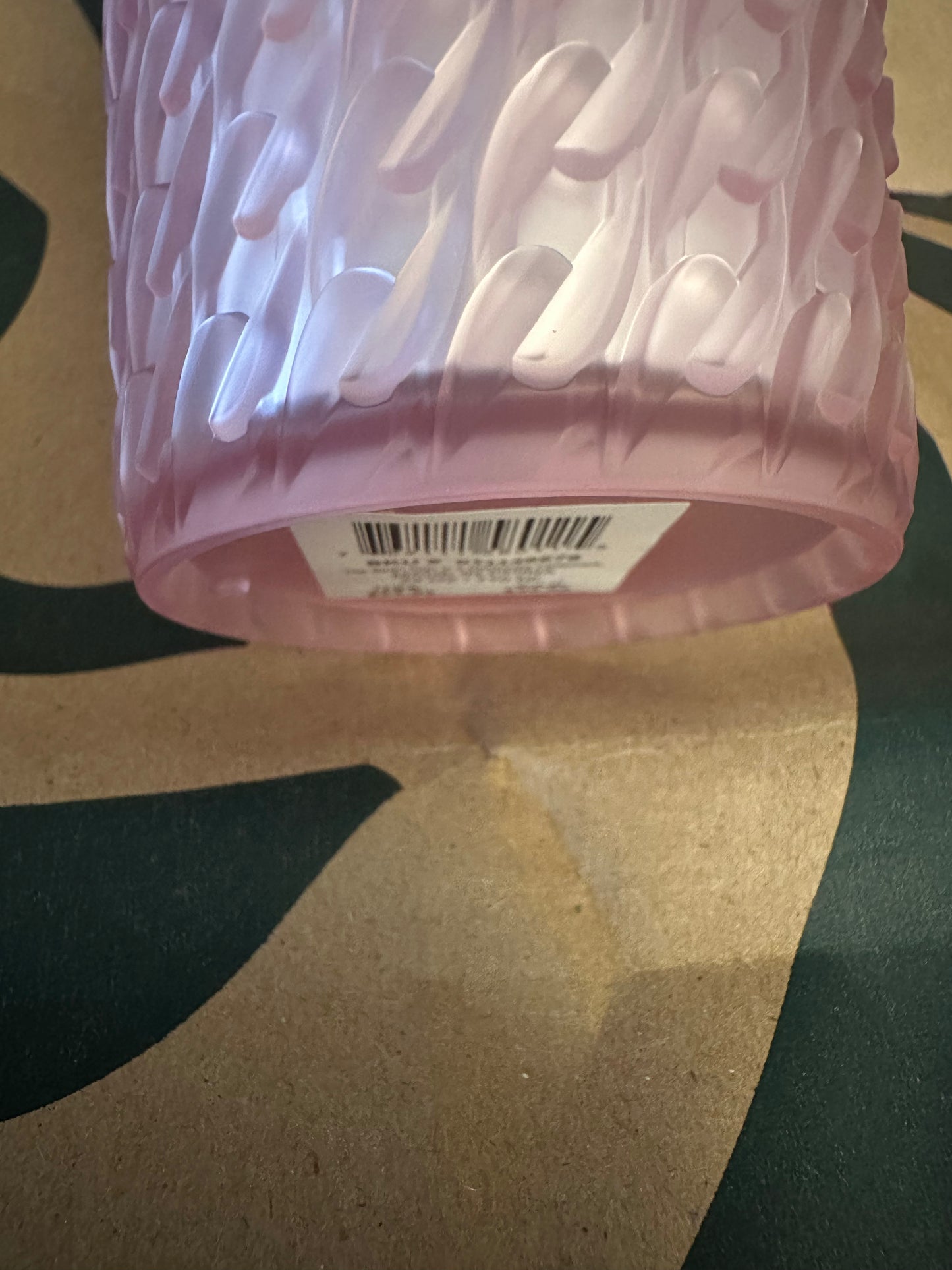 Starbucks Tumbler Pink Cherry Blossom Chain Link - Venti 24oz