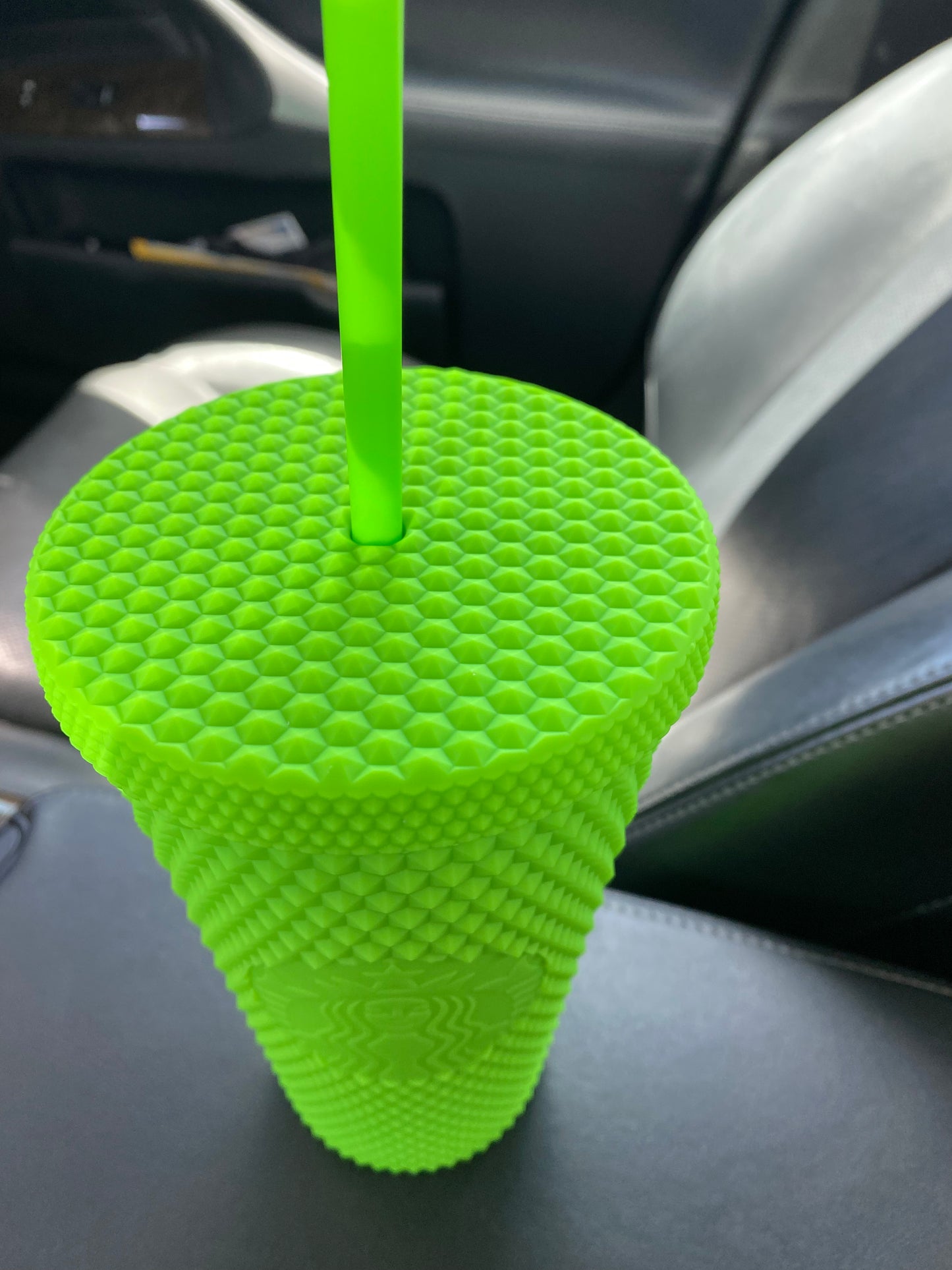 Starbucks Tumbler Grande Neon Green Studded - Grande 16oz - Fall 2021