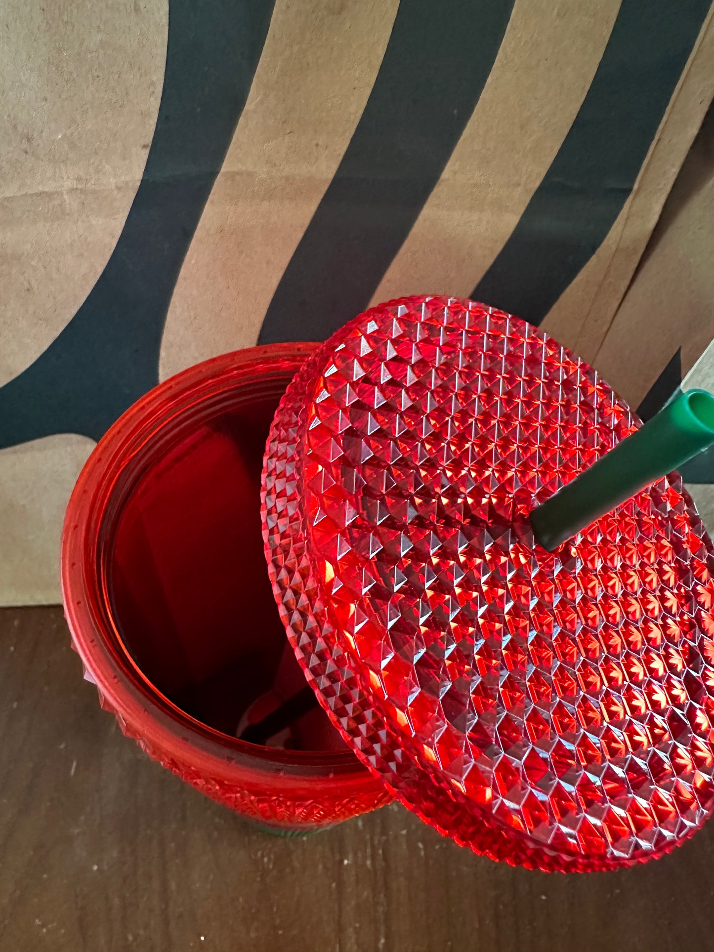 Starbucks Tumbler - Disneyland Red Green Studded - Venti 24oz