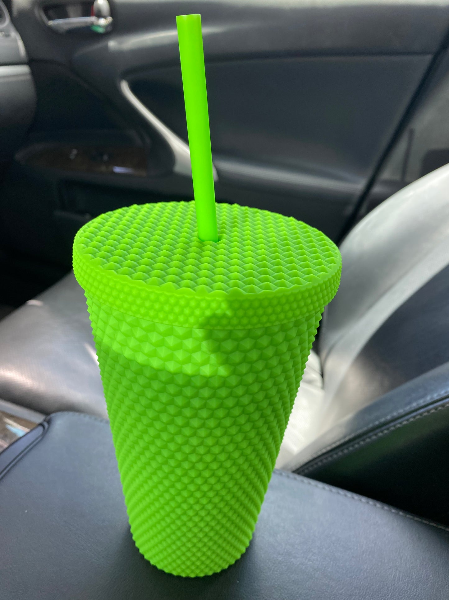 Starbucks Tumbler Grande Neon Green Studded - Grande 16oz - Fall 2021