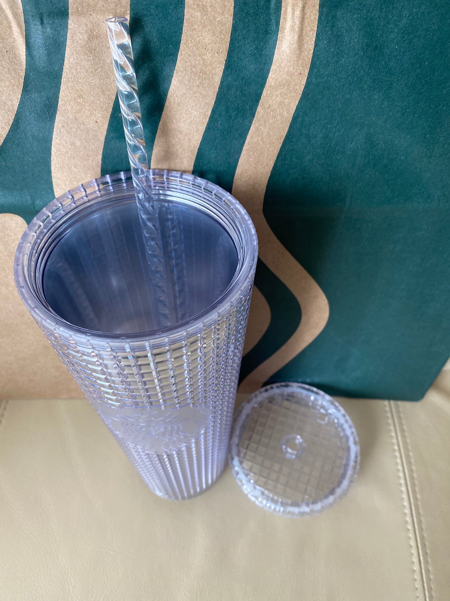 Starbucks Tumbler Sliver Grid - Holiday 2020 - Venti 24oz