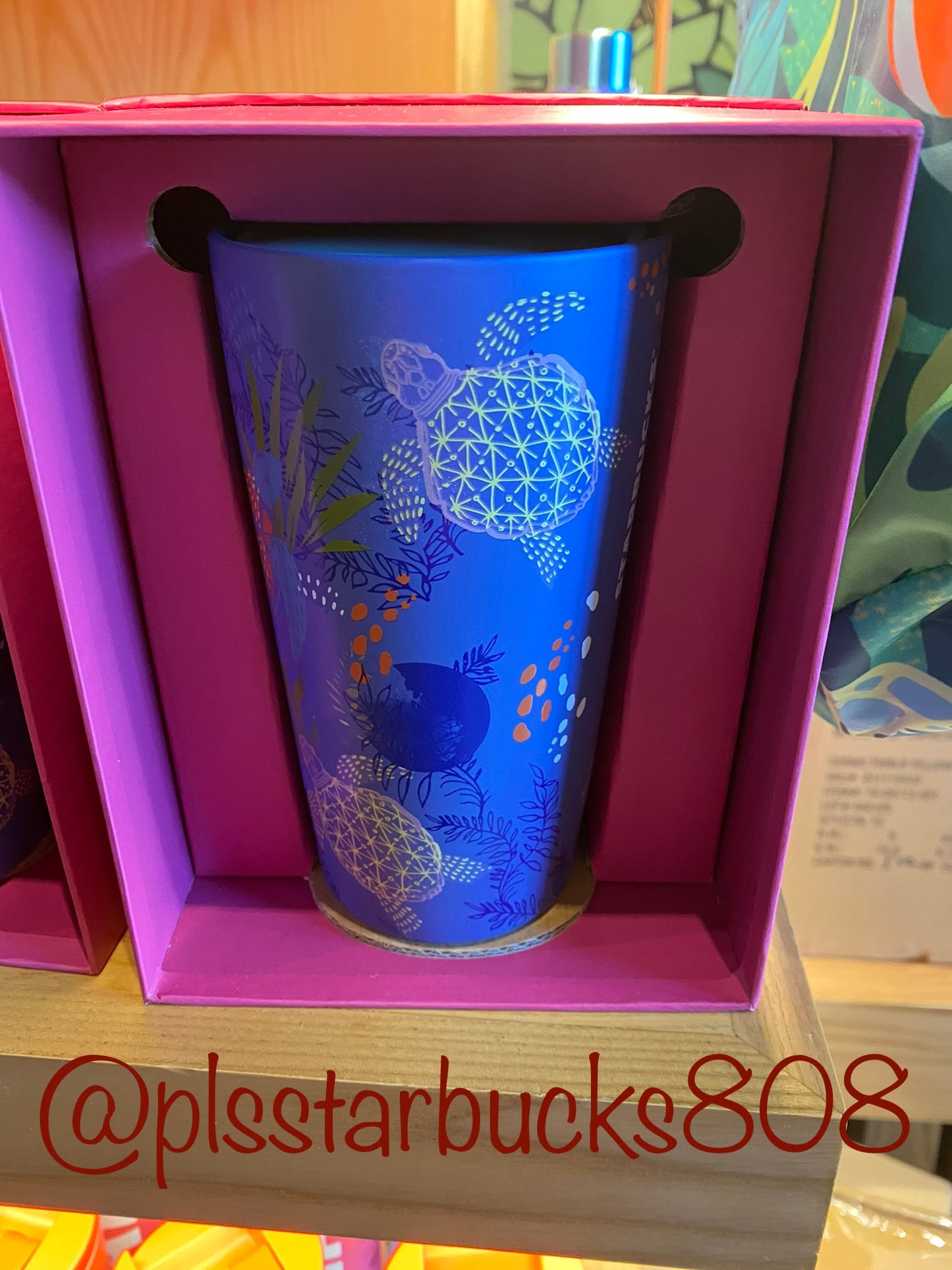 Hawaii Exclusive Turtle Print Hot Double Wall Ceramic Mug
