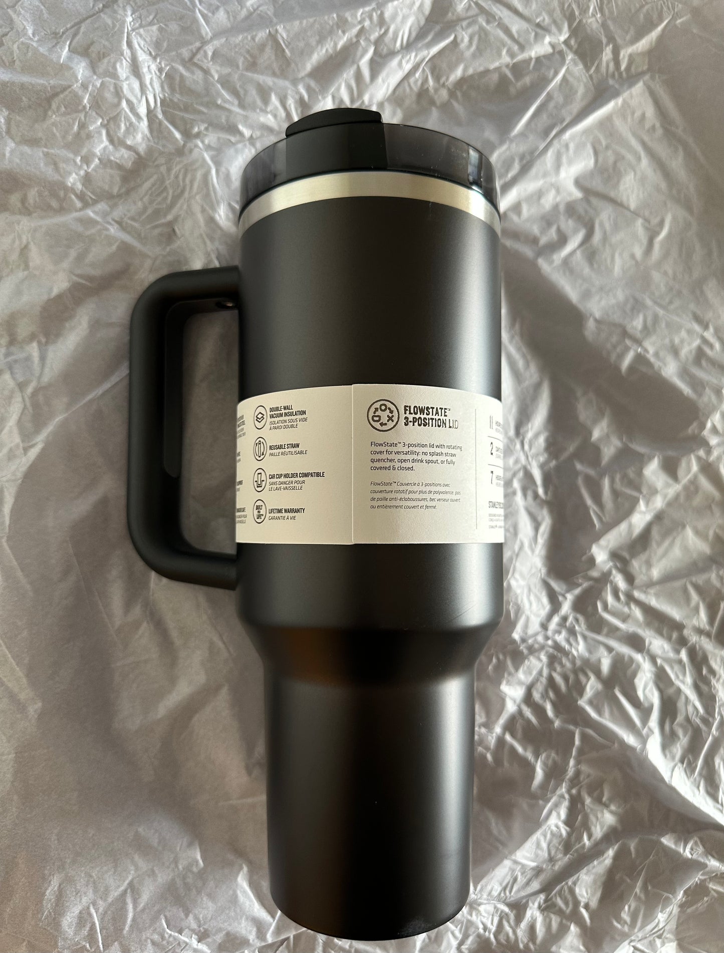 Stanley 40oz Stainless Steel H2.0 FlowState Quencher Tumbler - Black Glow Color