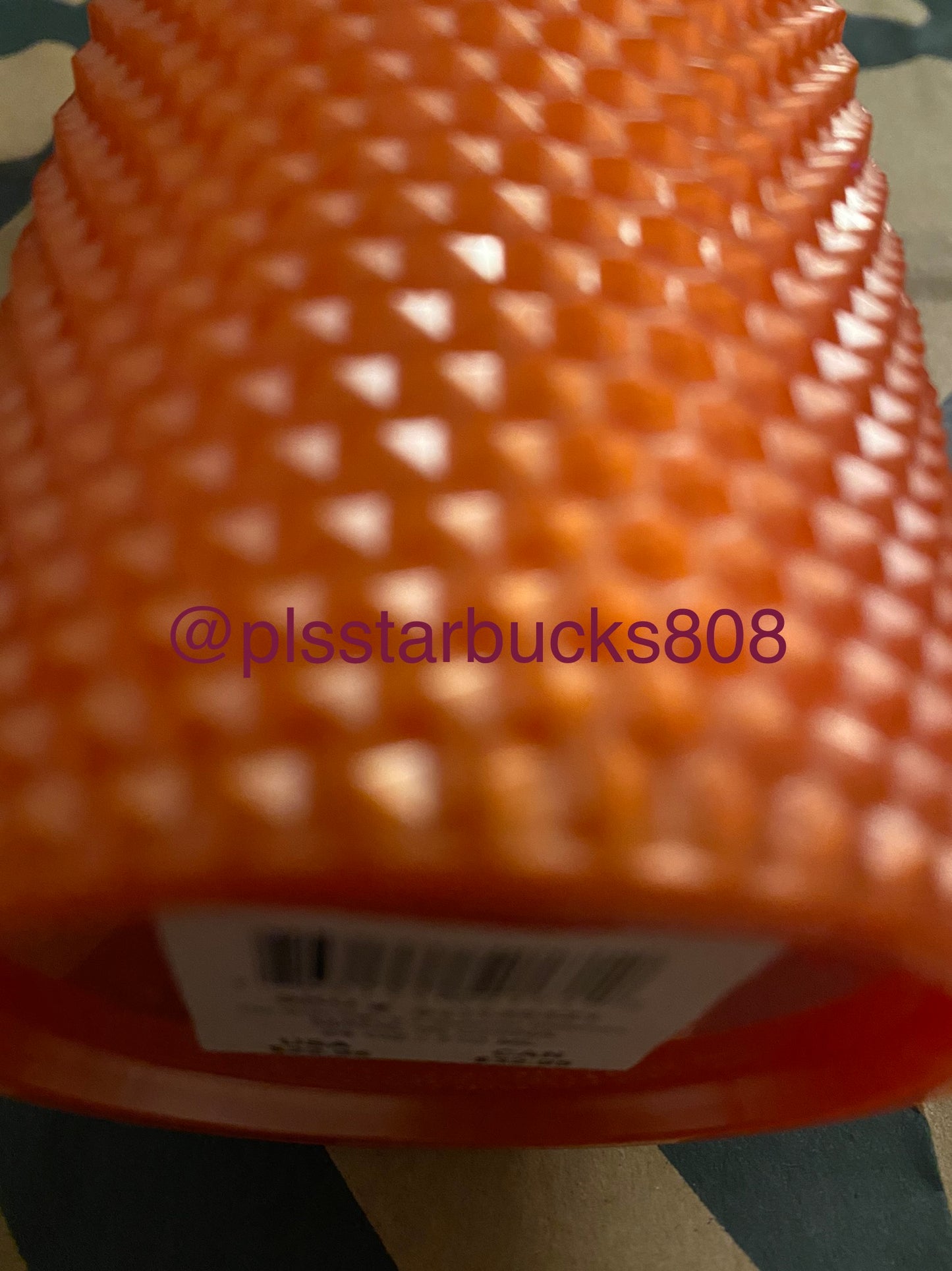 Starbucks Tumbler Pearlized Orange Studded - Fall 2022 - Venti 24oz