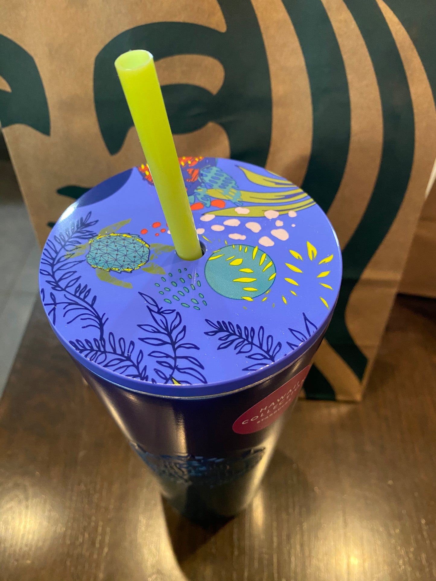 Starbucks Tumbler Metal Turtle Hawaii Exclusive Collection 2020 - 24oz
