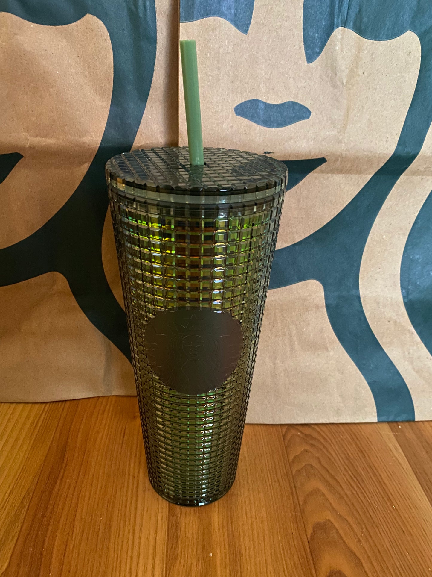 Starbucks Tumbler Rainforest Grid - Venti 24oz