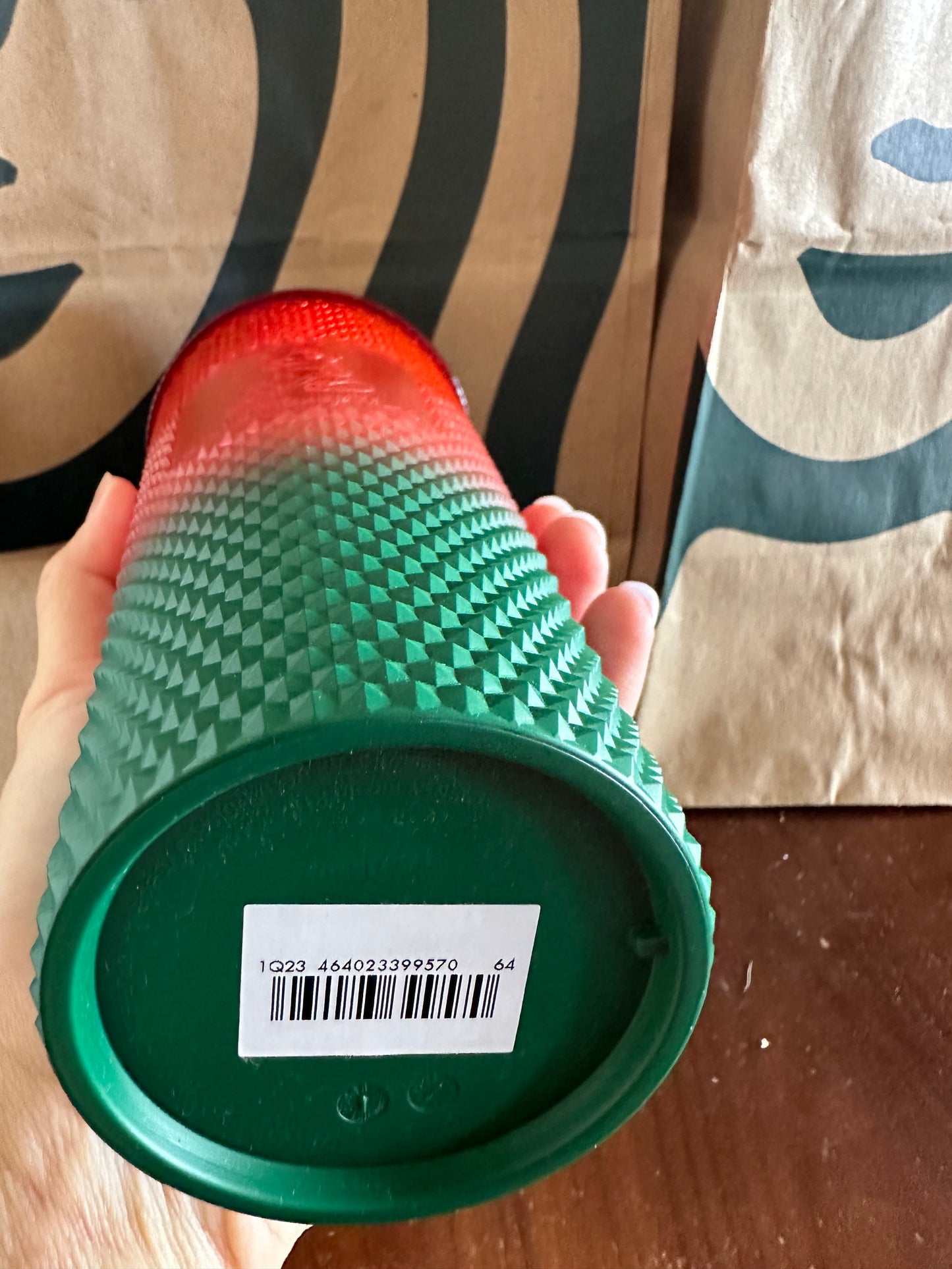 Starbucks Tumbler - Disneyland Red Green Studded - Venti 24oz