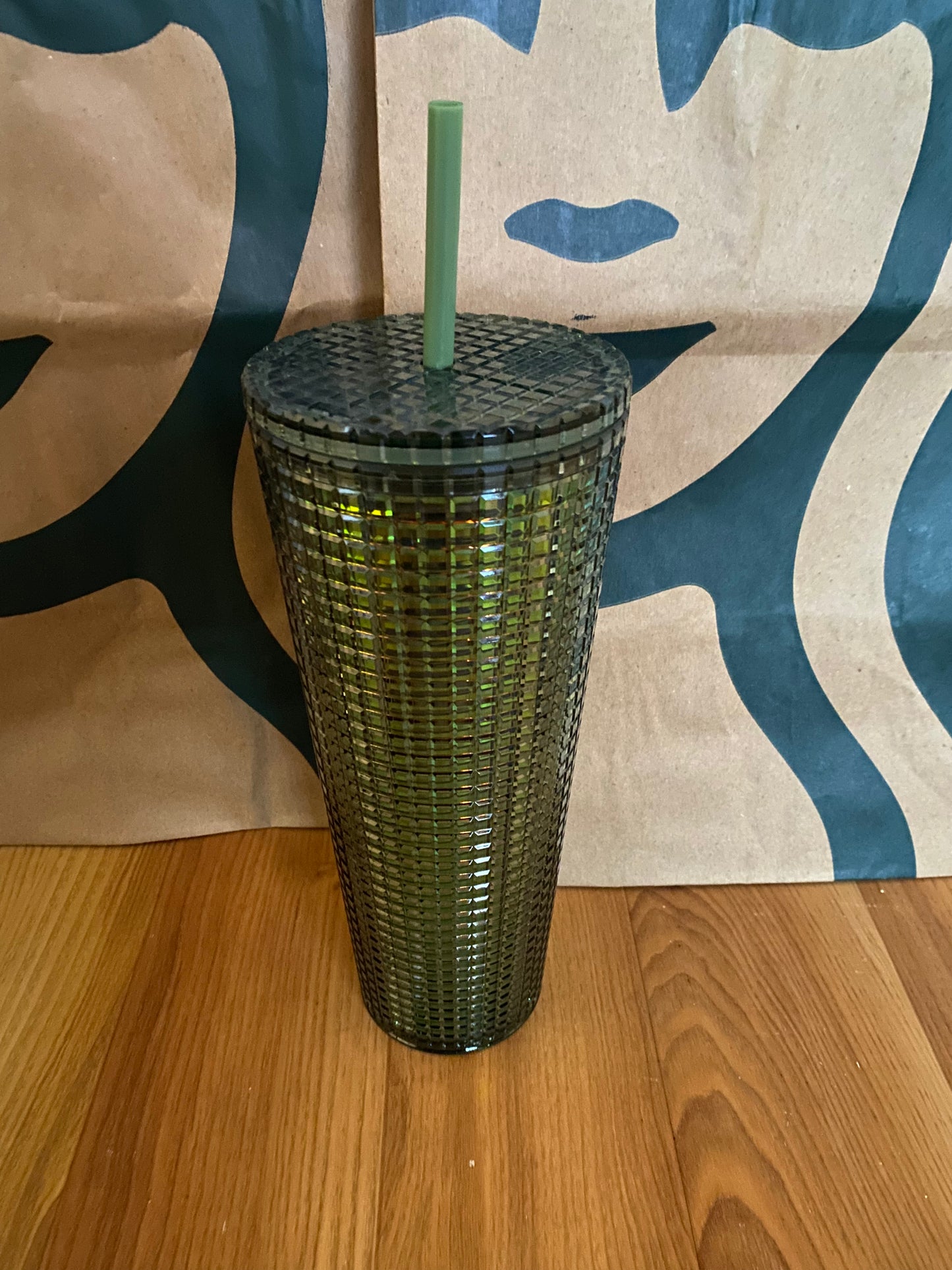 Starbucks Tumbler Rainforest Grid - Venti 24oz