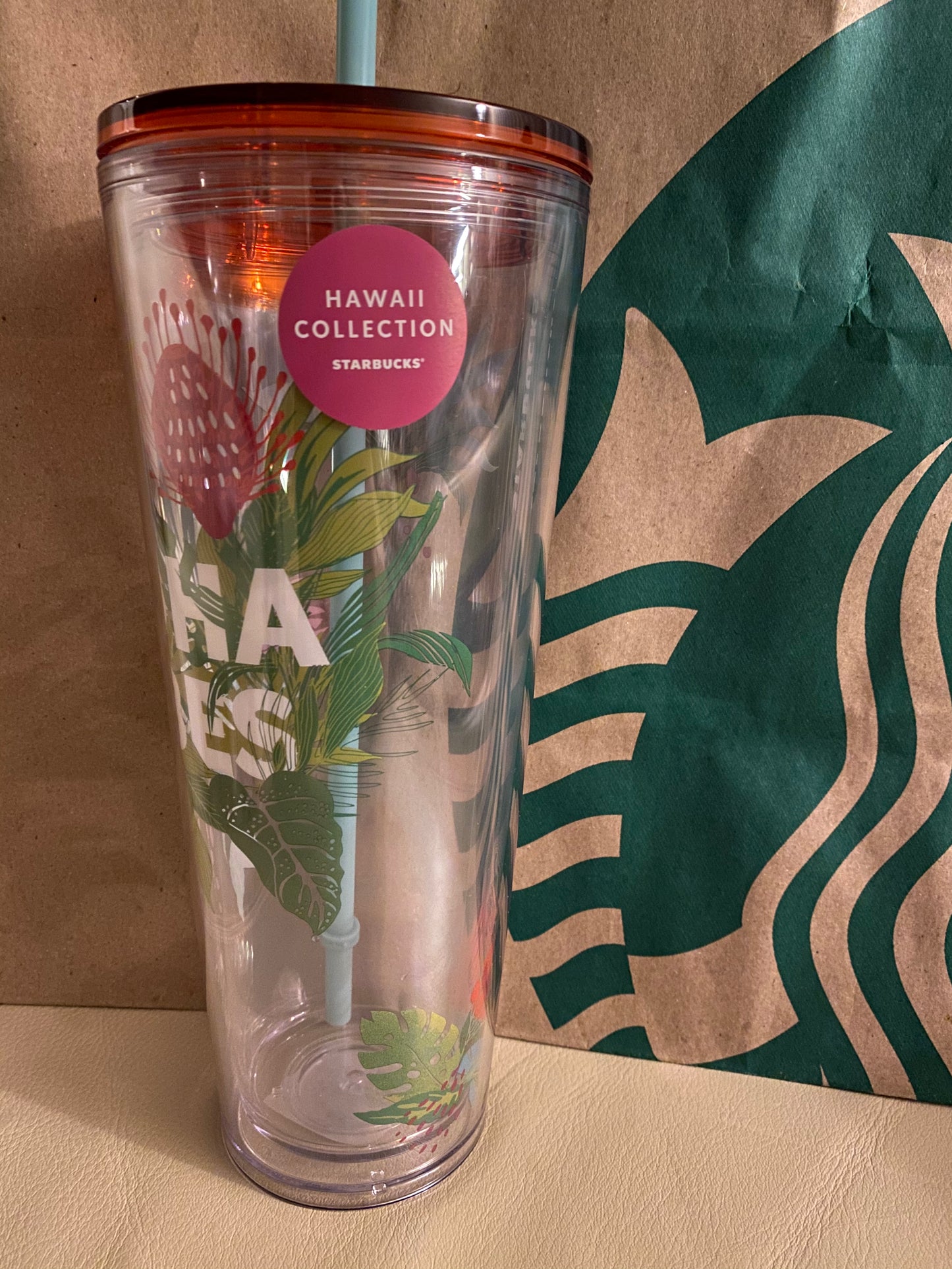 Starbucks Aloha Vibes Hawaii Exclusive Tumbler -24oz