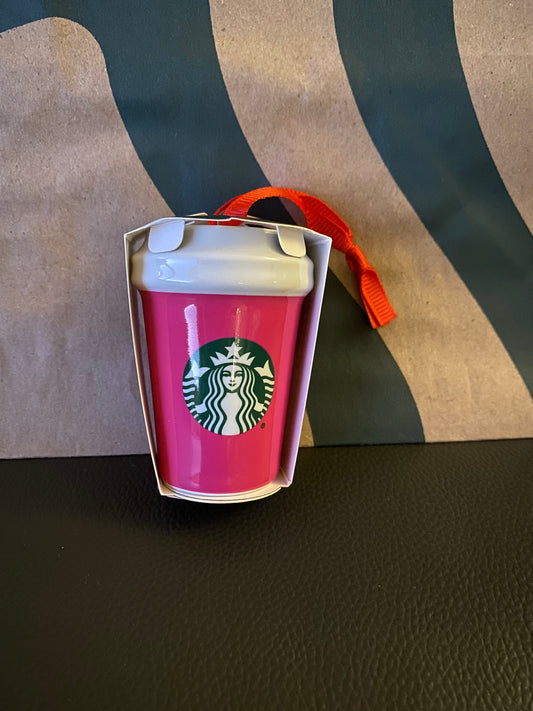 Starbucks Pink Christmas Ornament - Winter 2021