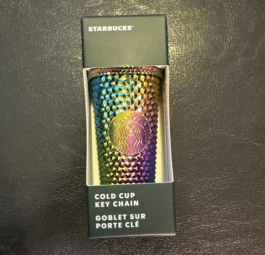 Starbucks Keychain Oil Slick Studded - Fall 2023