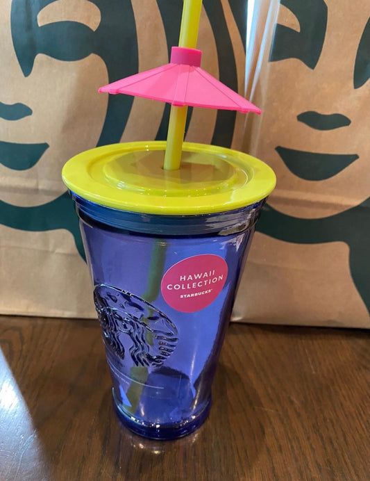 Starbucks Tumbler Hawaii Exclusive Collection 2020 with Mai Thai Umbrella - 16oz