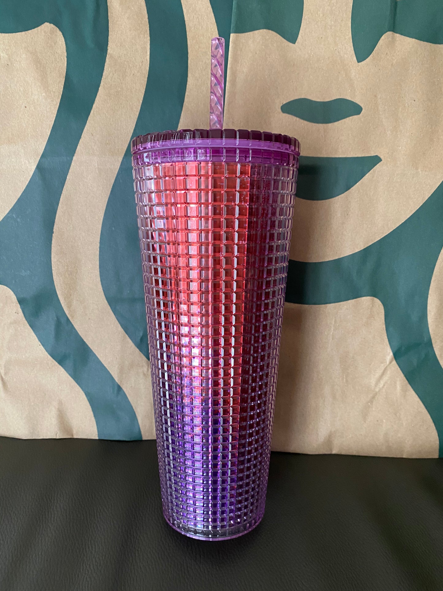 Starbucks Gradient Grid Tumbler - Summer 2021 - Venti 24oz