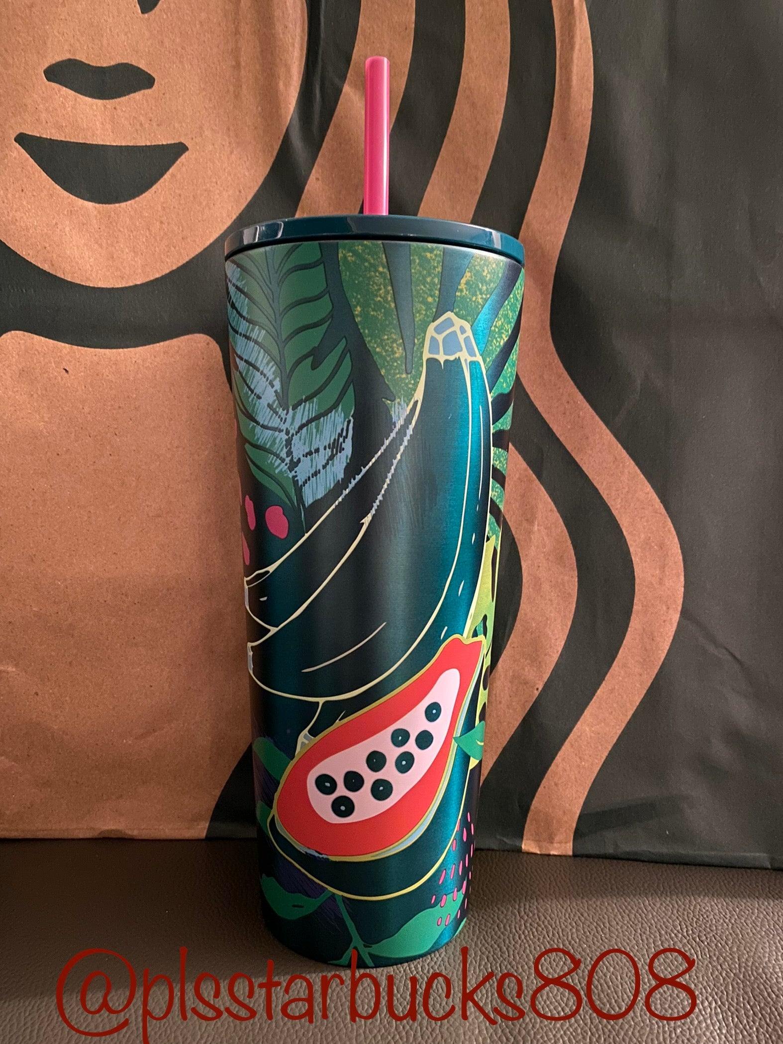 HTF Starbucks Taiwan 2020 Pineapple Tumbler deals W Bag