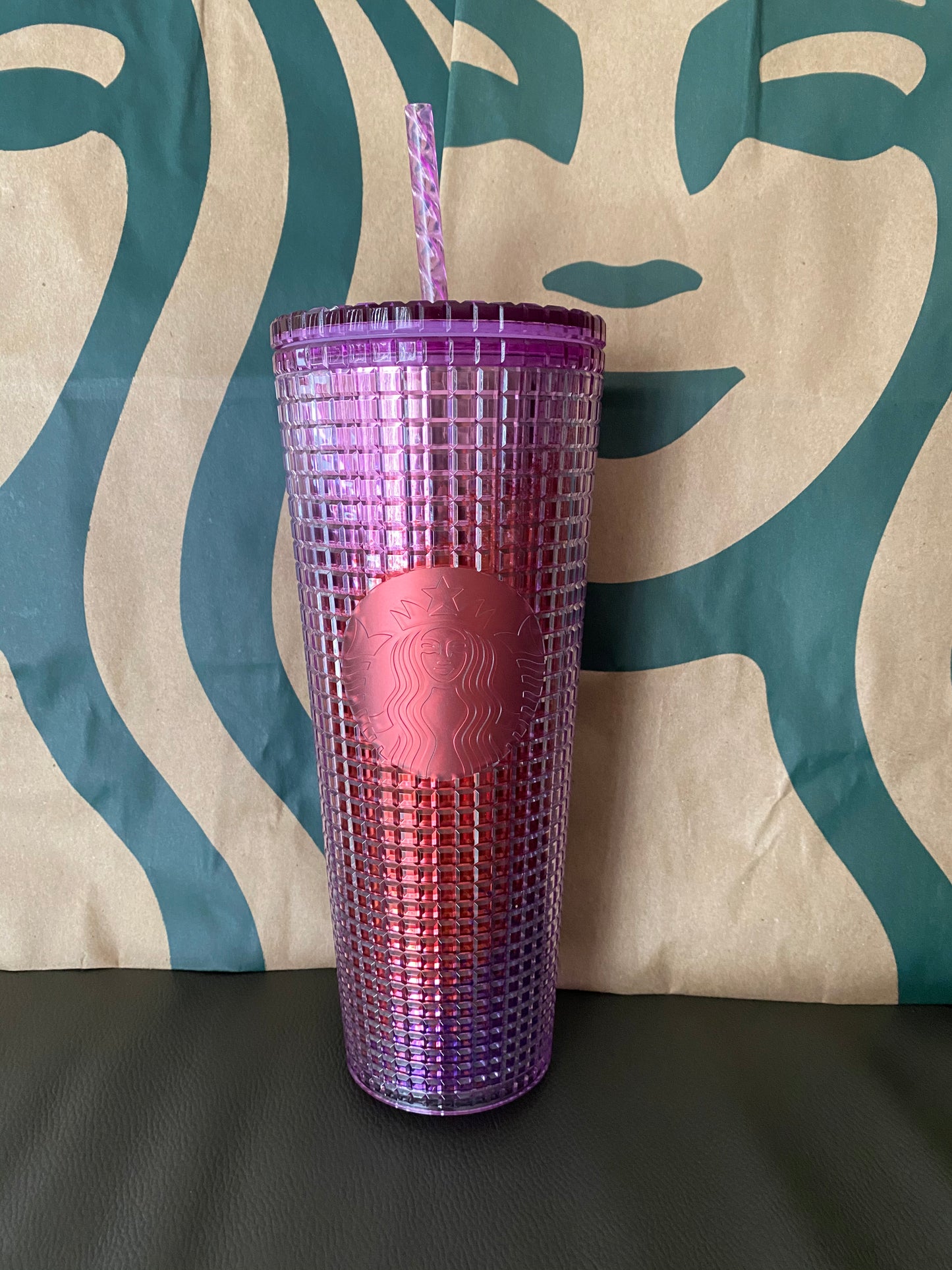 Starbucks Gradient Grid Tumbler - Summer 2021 - Venti 24oz